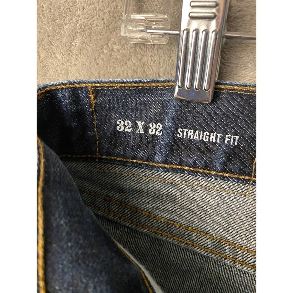 Nautica Men's Jeans 32x32 Blue Straight Fit Denim Classic 5 Pocket Pants